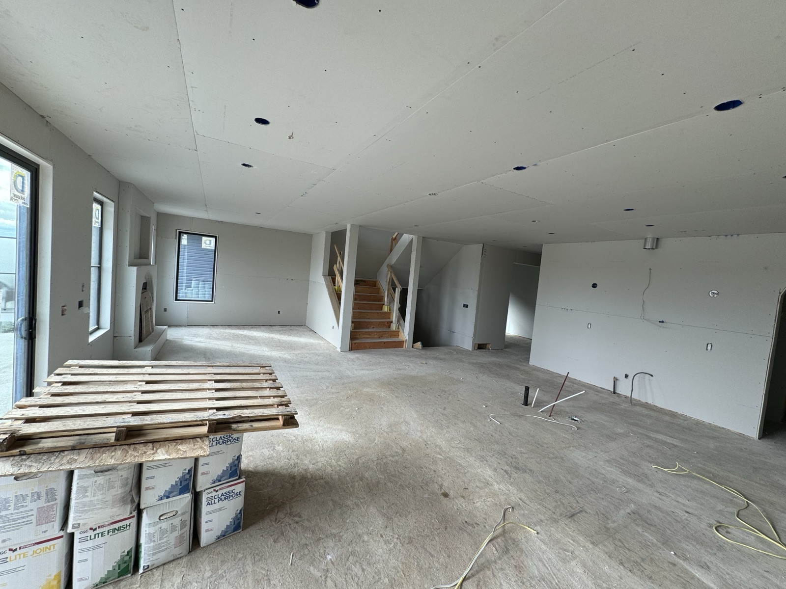 Shyam Drywall team on a Calgary drywall and insulation job